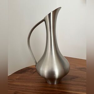 THAILAND SIAM PEWTER Pitcher Vase Minimalist Modernist Decor Display Collectible